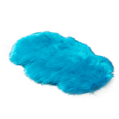 Fluffy faux fur rug, shaggy long pile rug, 60x90 cm