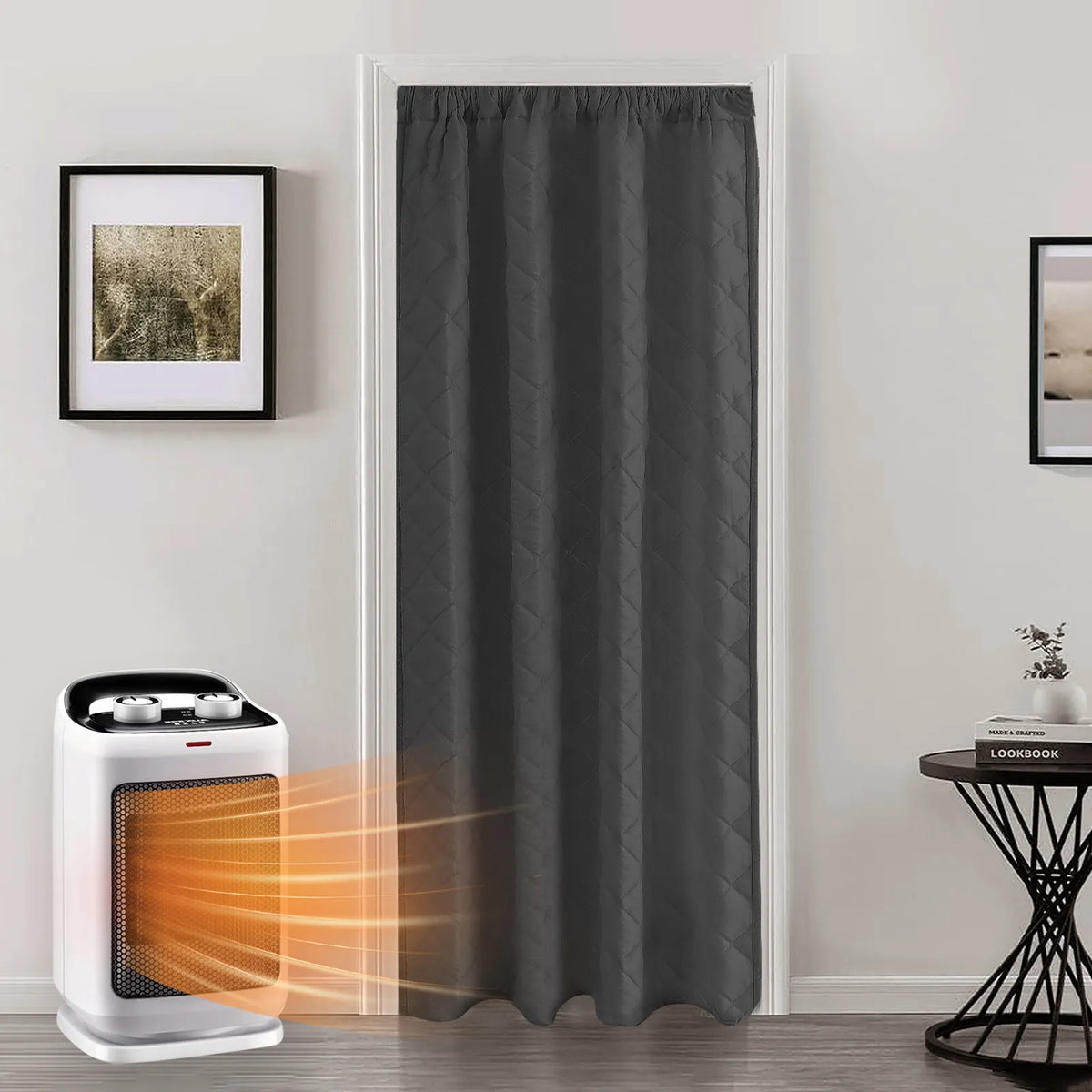 Rideau thermique matelassé léger sur mesure – Quilessa