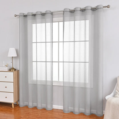 1 Panel Elegant Window Sheer Curtains