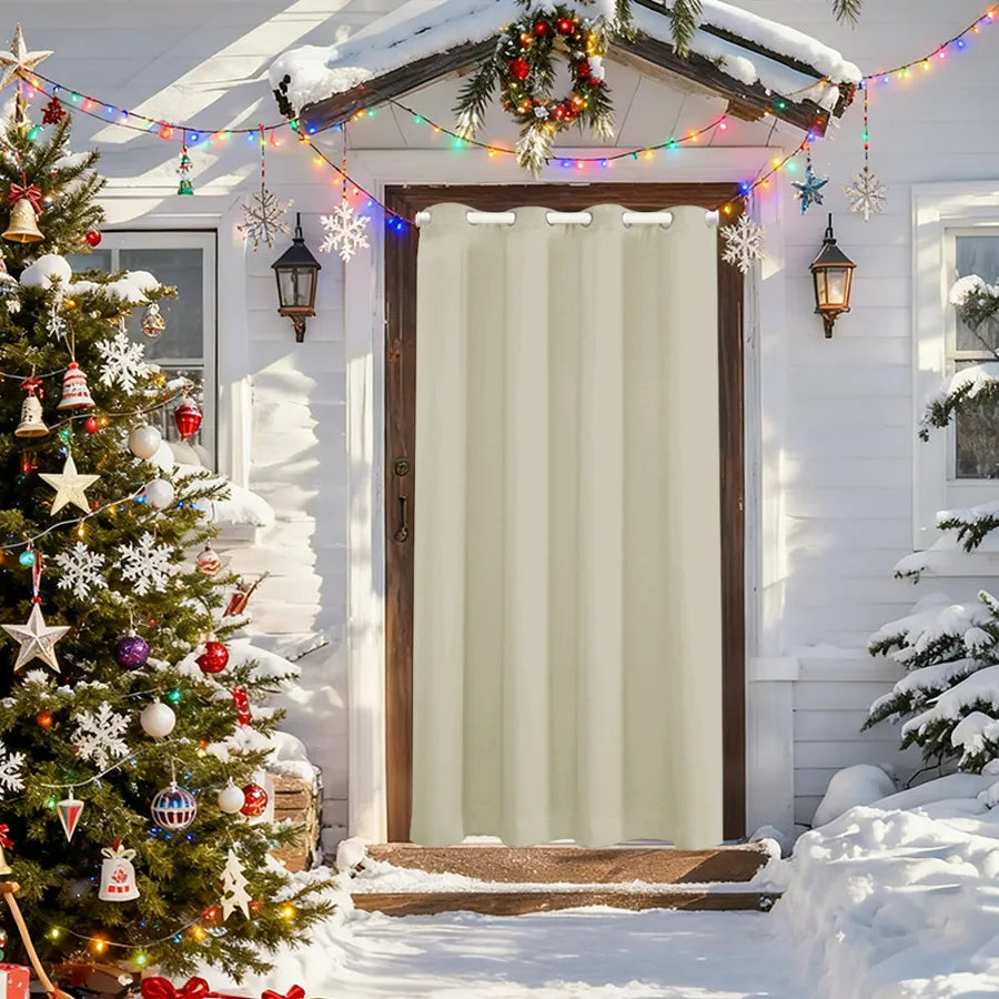 Soundproof and thermal insulating outdoor curtain made to measure · Arctivon