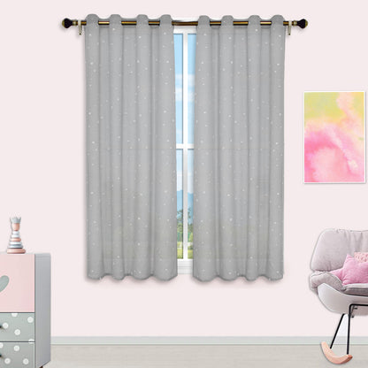 1 Panel Eyelets Window Sheer Curtains for Bedroom
