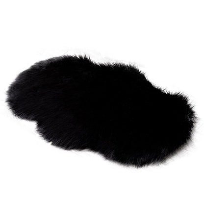 Fluffy faux fur rug, shaggy long pile rug, 60x90 cm