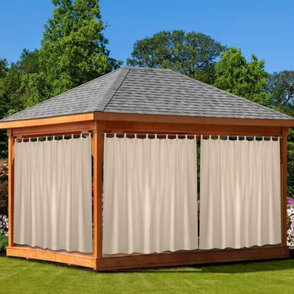Custom-Made Outdoor Blackout Curtain with Hook-and-Loop Fastener · Dalmora