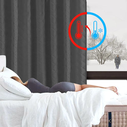 Rideau thermique matelassé léger sur mesure – Quilessa