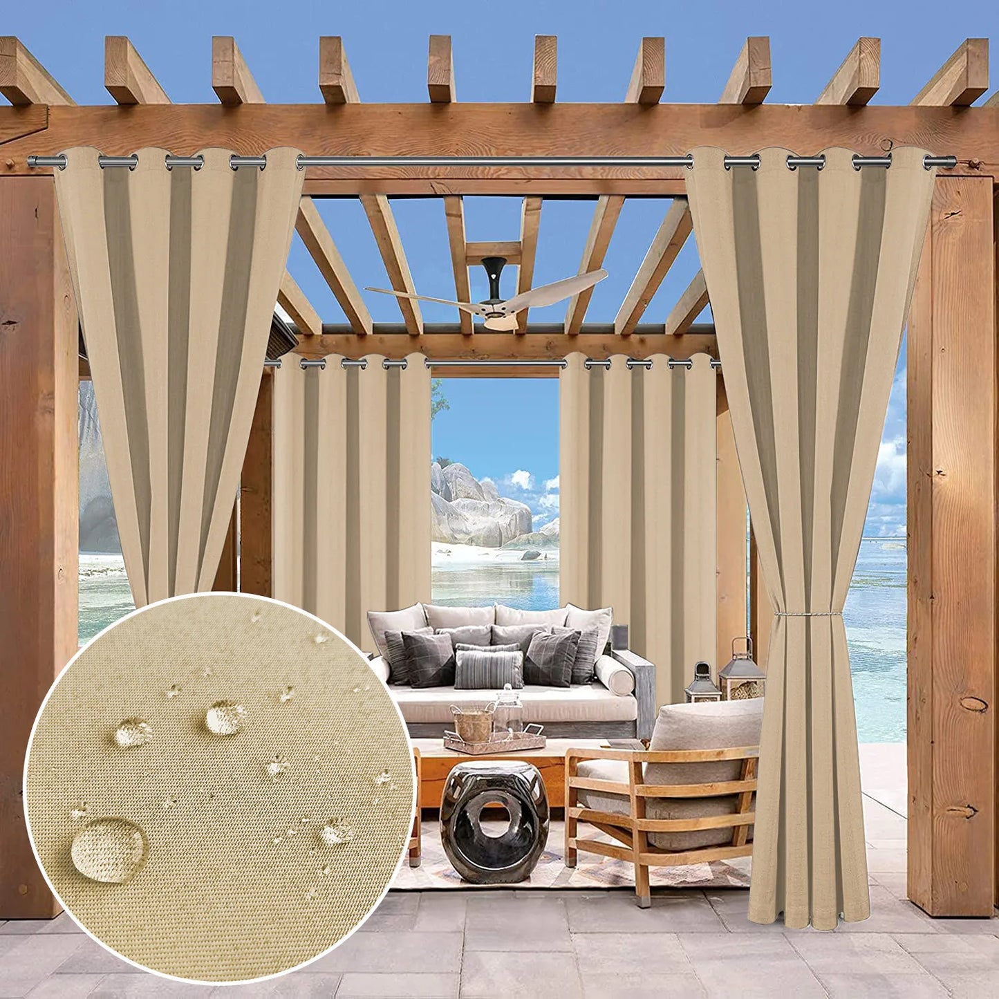 Wasserabweisender Outdoor Thermovorhang nach Maß · Varexo