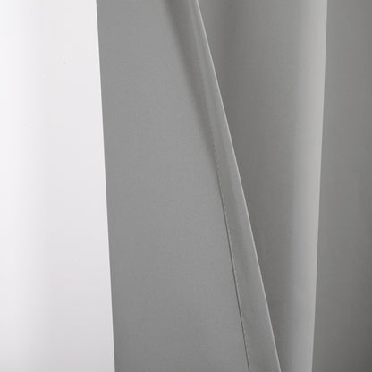 Verdunkelungsvorhang Zweilagig mit Voile-Overlay Rosa Grau 1 Panel