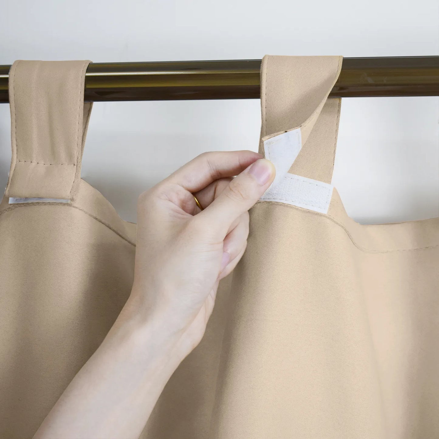 Custom-Made Outdoor Blackout Curtain with Hook-and-Loop Fastener · Dalmora