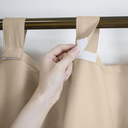 Custom-Made Outdoor Blackout Curtain with Hook-and-Loop Fastener · Dalmora