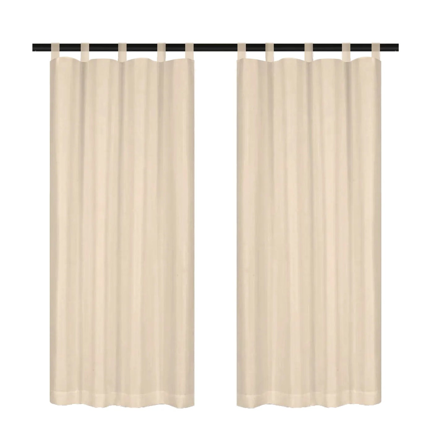 Leichte Outdoor Voile Gardine nach Maß mit Klettaufhängung · Calvera