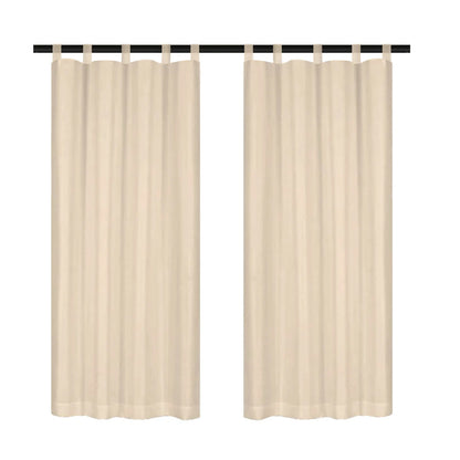 Leichte Outdoor Voile Gardine nach Maß mit Klettaufhängung · Calvera