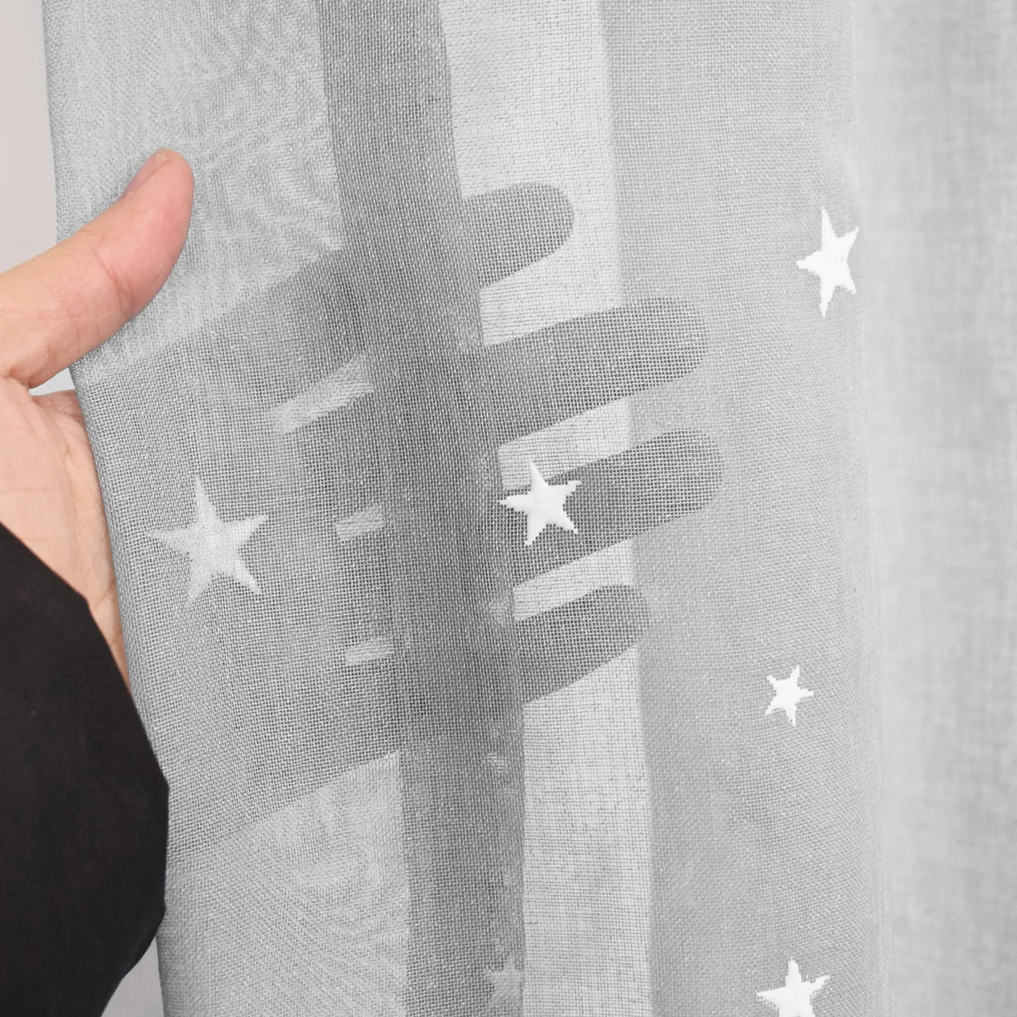 1 Panel Eyelets Window Sheer Curtains for Bedroom