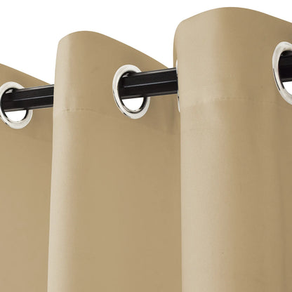 Extra Wide Outdoor Curtain, Waterproof and Blackout with Eyelets – 1 Piece, 180 cm Wide