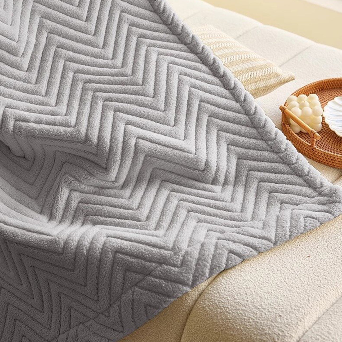 Rideau matelassé épais en peluche courte 100 % occultant et isolant thermique 1 panneau