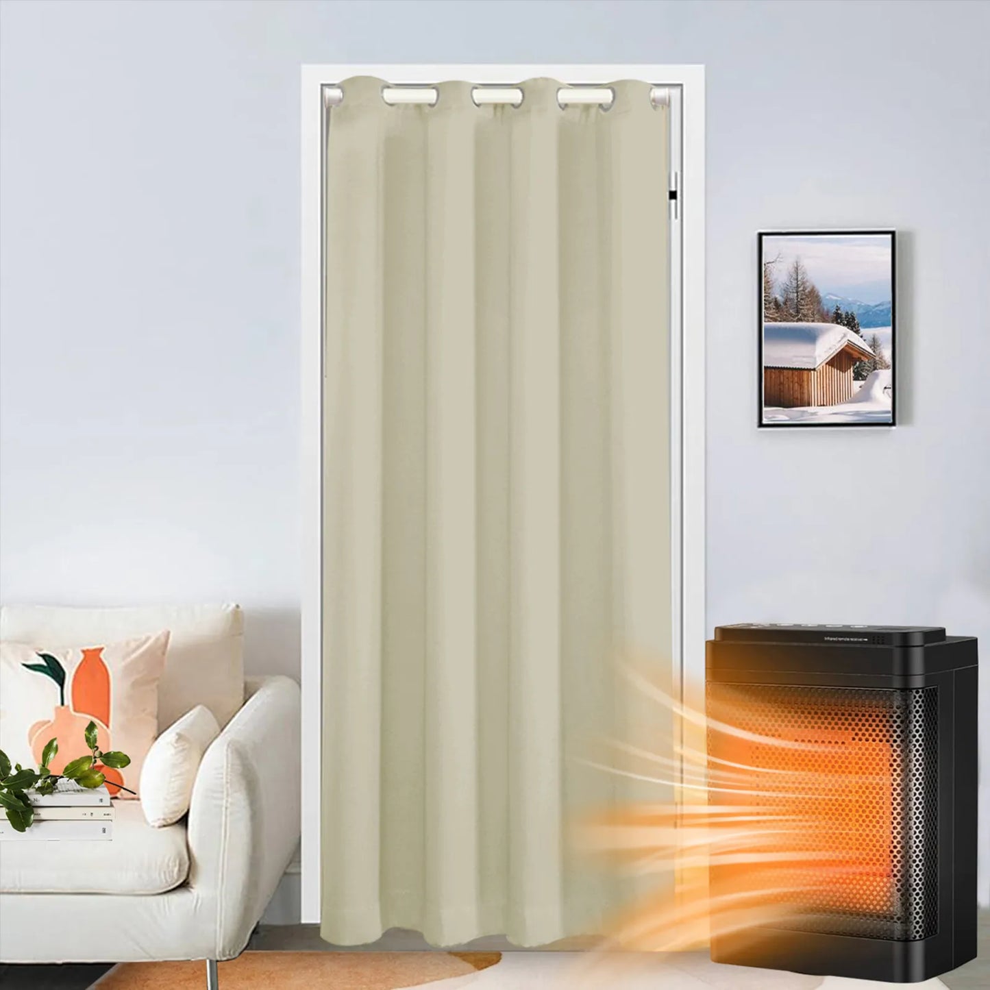 Soundproof and thermal insulating outdoor curtain made to measure · Arctivon