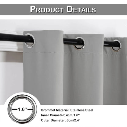 1 Panel High-precision Blackout Short Kitchen Curtains