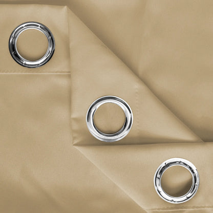 Extra Wide Outdoor Curtain, Waterproof and Blackout with Eyelets – 1 Piece, 180 cm Wide