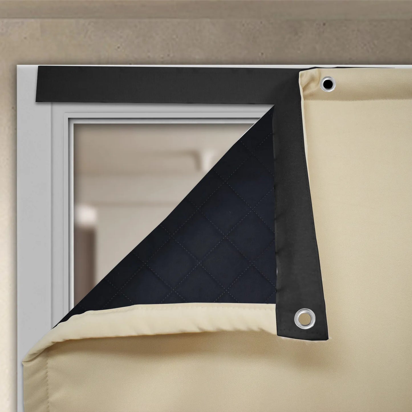 Heavy Outdoor Thermal Door Curtain Made to Measure · Gravento