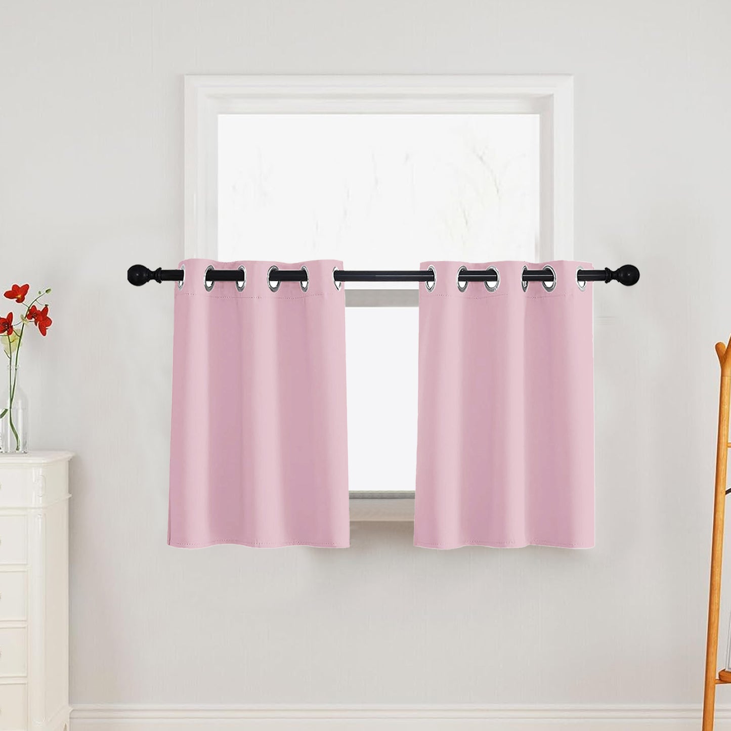 1 Panel High-precision Blackout Short Kitchen Curtains