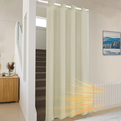 Soundproof and thermal insulating outdoor curtain made to measure · Arctivon