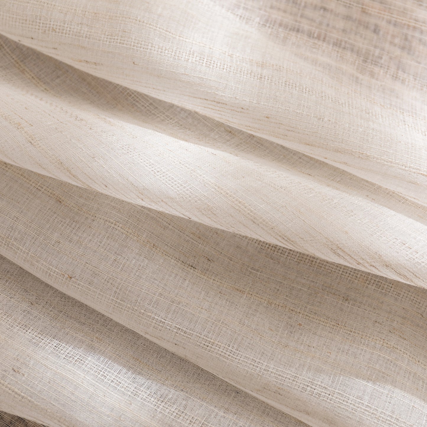 Voilage transparent à la texture lin naturel – Serena
