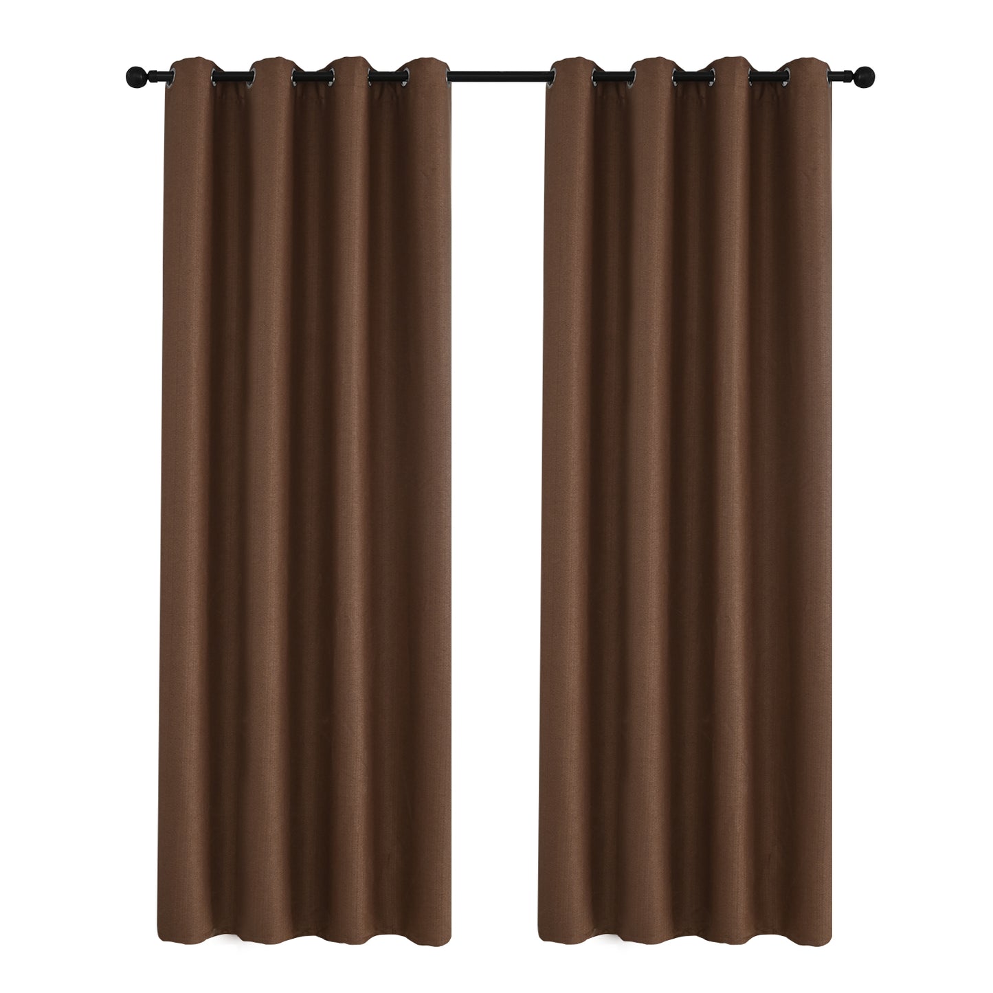 100% Blackout Curtains, 1 Panel, Brown, 100*130cm/134*160cm/134*210cm/134*245cm