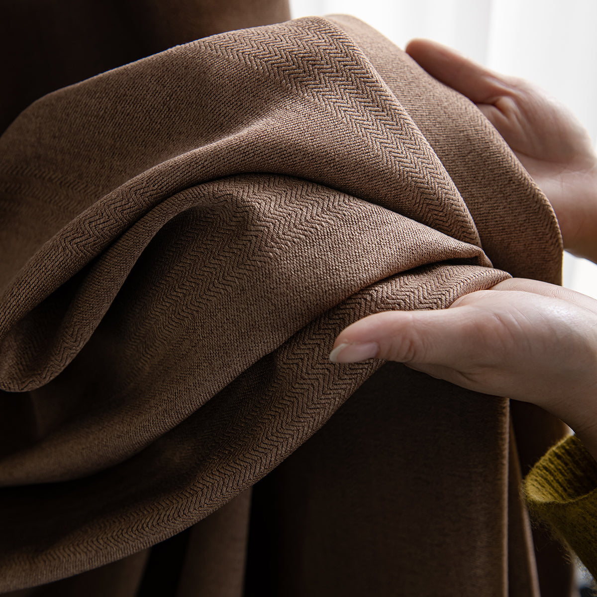 100% Blackout Curtains, 1 Panel, Brown, 100*130cm/134*160cm/134*210cm/134*245cm