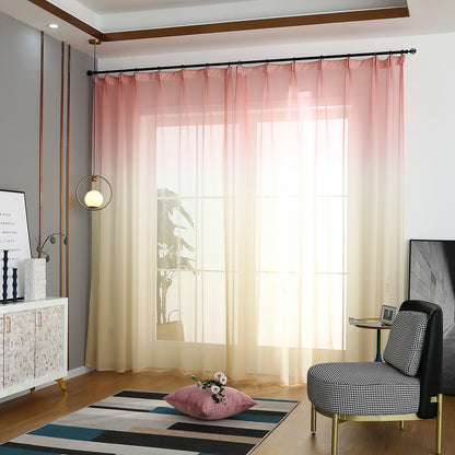 Rideaux transparents dégradés, 1 panneau, rose, 100 x 250 cm/140 x 260 cm
