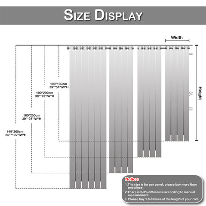 Floral Embroider Sheer Curtains, 1 Panel, White, 100*130cm/100*200cm/100*250cm/140*260cm
