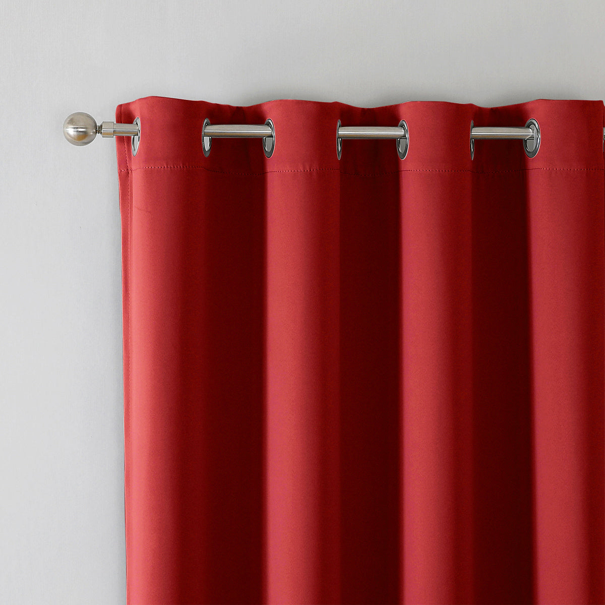 Rideaux occultants de Noël, 1 panneau, rouge, 100 x 130 cm/100 x 250 cm