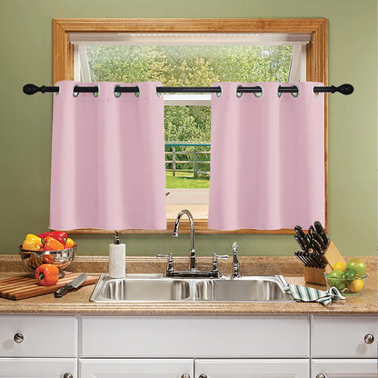 1 Panel High-precision Blackout Short Kitchen Curtains