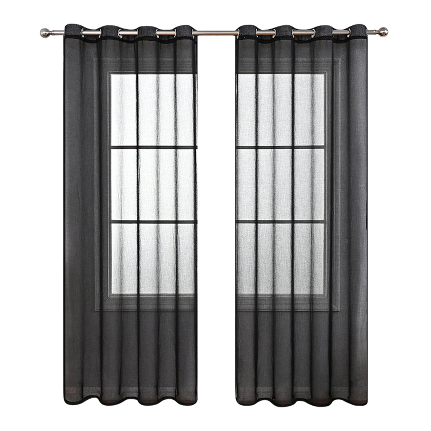 1 Panel Elegant Window Sheer Curtains