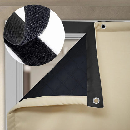 Heavy Outdoor Thermal Door Curtain Made to Measure · Gravento