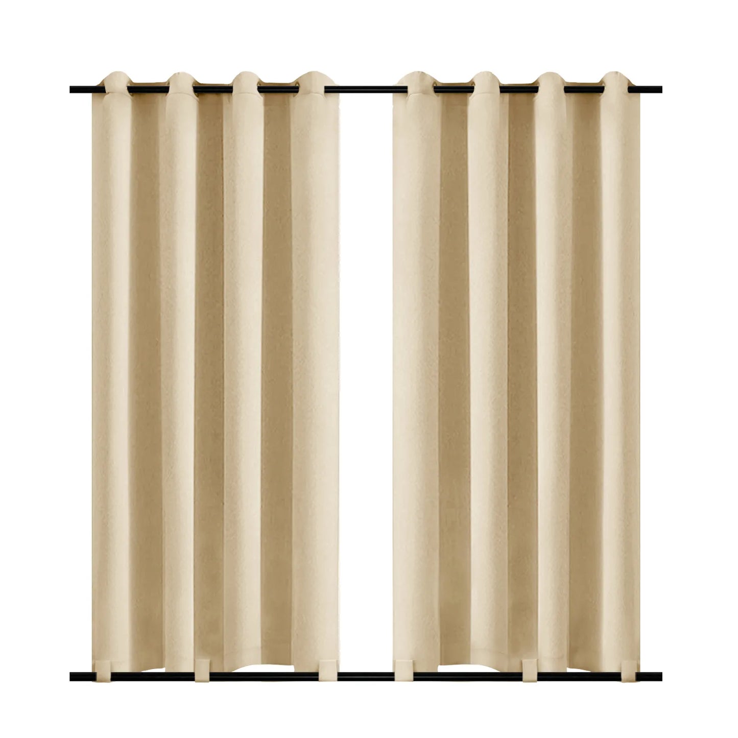 Wind-Resistant Outdoor Thermal Curtain Made to Measure · Corvella