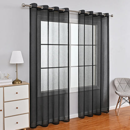 1 Panel Elegant Window Sheer Curtains