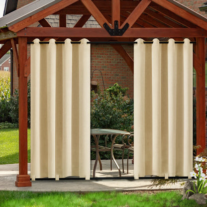 Wind-Resistant Outdoor Thermal Curtain Made to Measure · Corvella