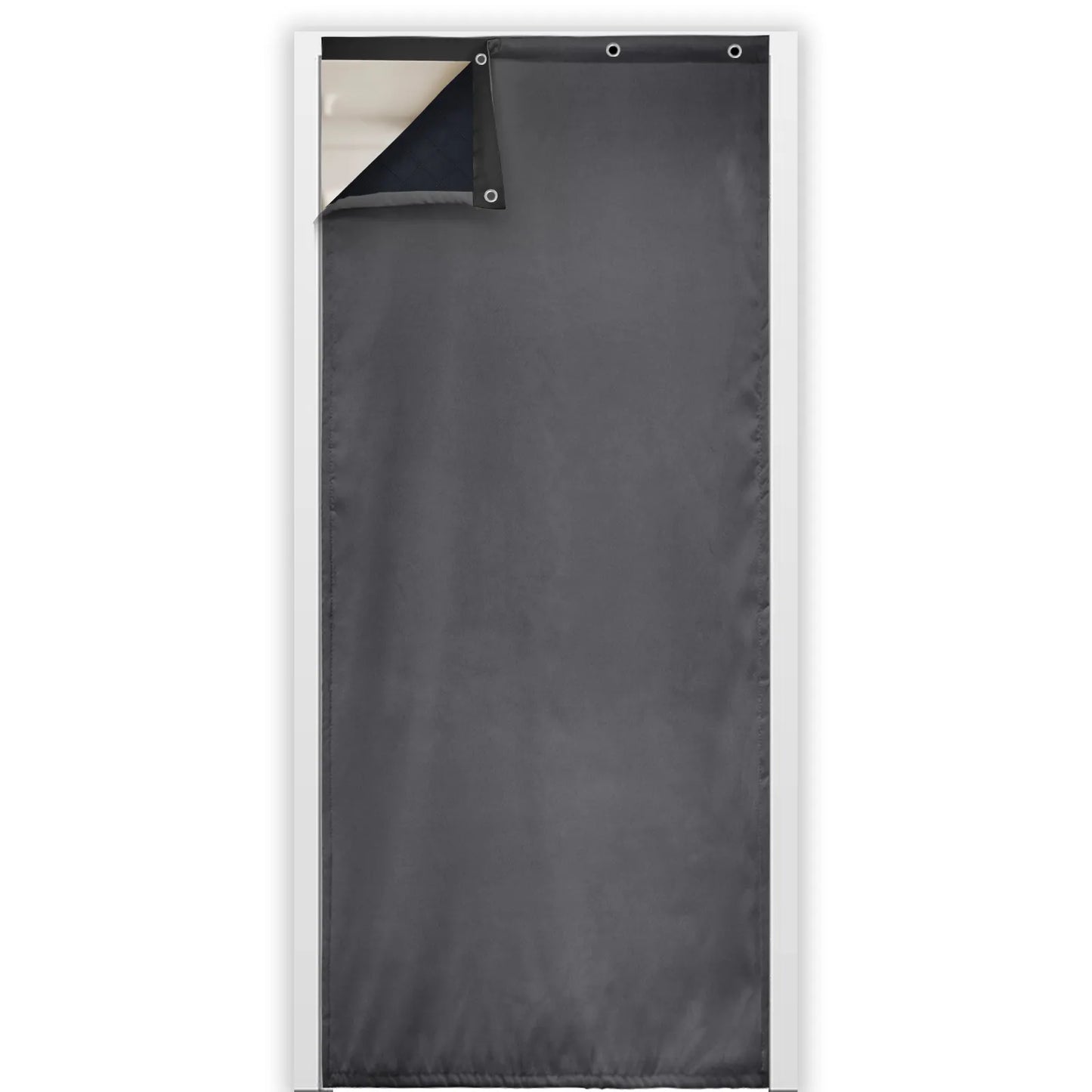Heavy Outdoor Thermal Door Curtain Made to Measure · Gravento