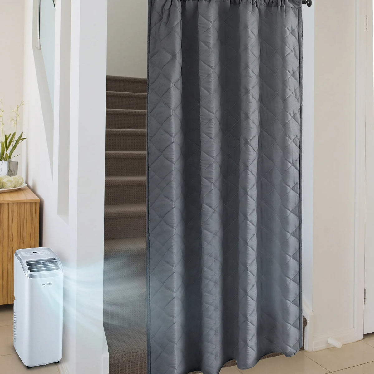 Rideau thermique matelassé léger sur mesure – Quilessa