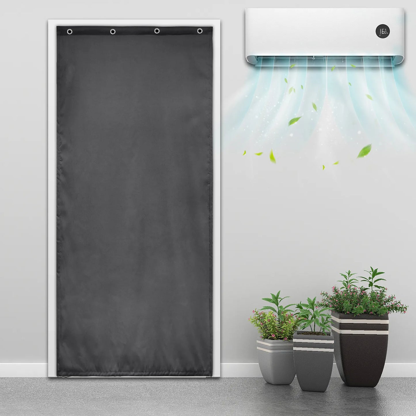 Heavy Outdoor Thermal Door Curtain Made to Measure · Gravento