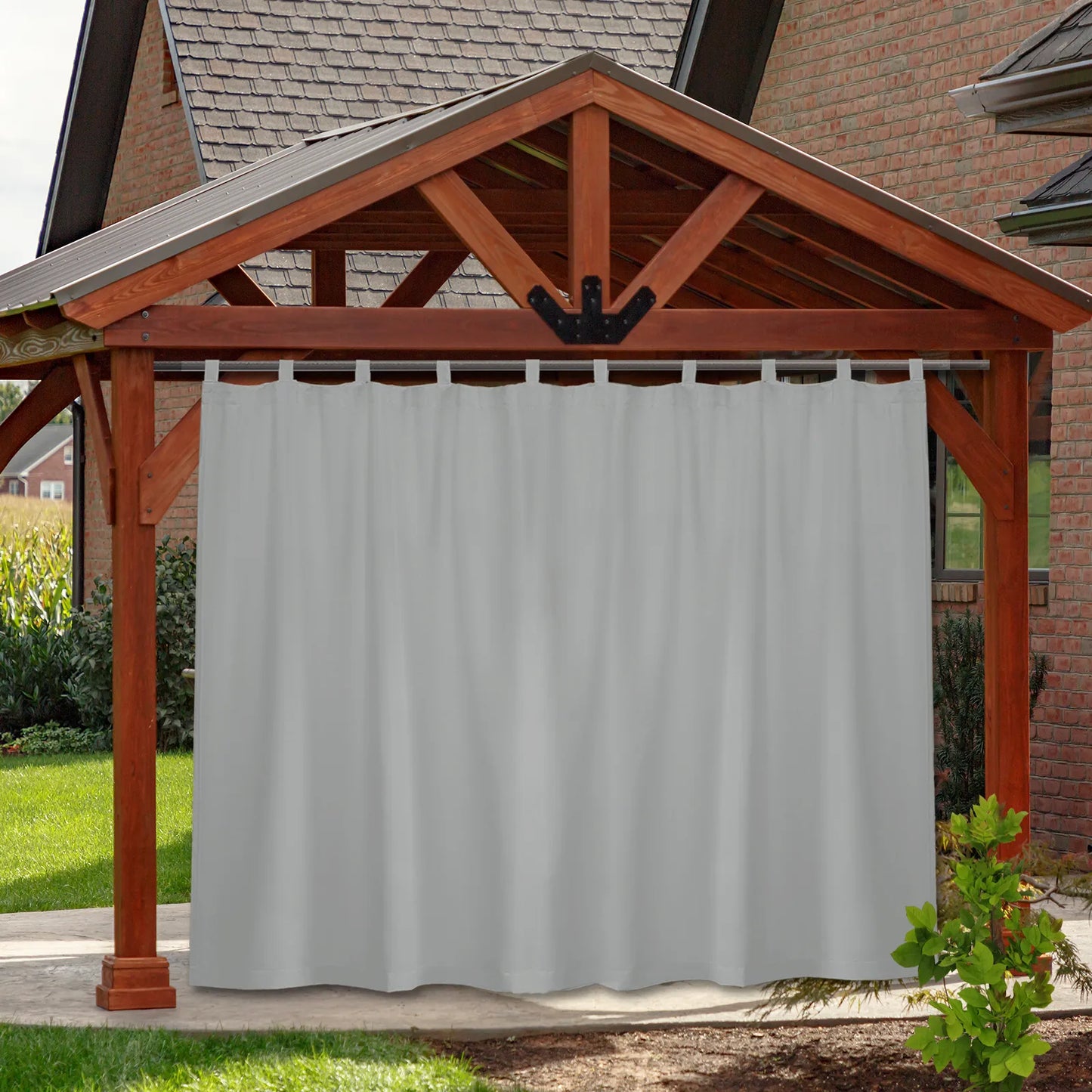 Custom-Made Outdoor Blackout Curtain with Hook-and-Loop Fastener · Dalmora