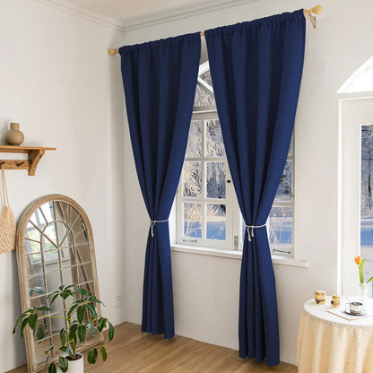 Rideau thermique épais sur mesure avec matelassage chevrons - Tessaro