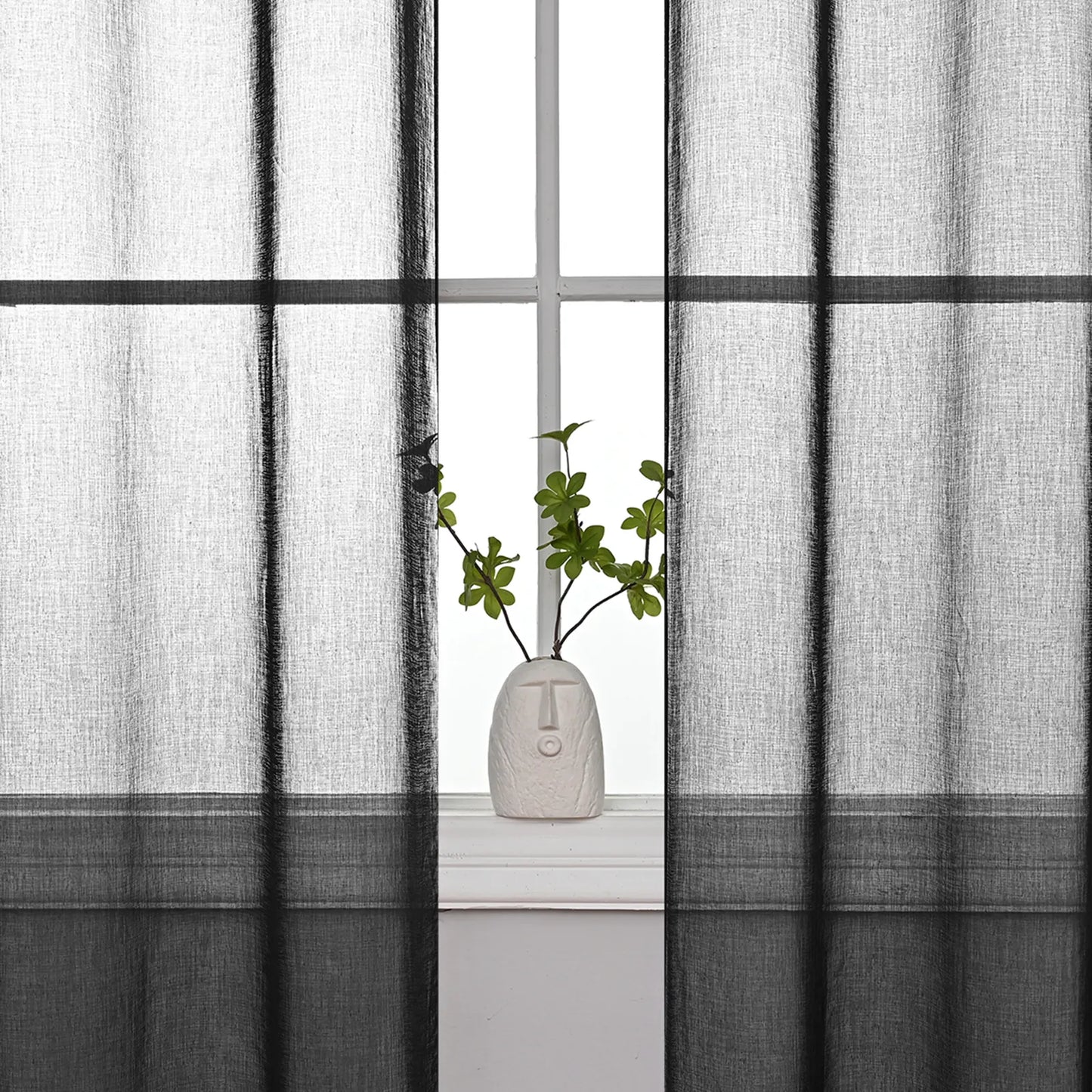 1 Panel Elegant Window Sheer Curtains