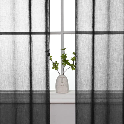 1 Panel Elegant Window Sheer Curtains