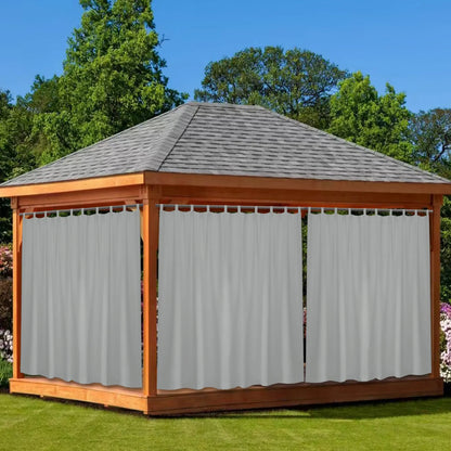 Custom-Made Outdoor Blackout Curtain with Hook-and-Loop Fastener · Dalmora