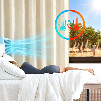 Rideau thermique matelassé léger sur mesure – Quilessa