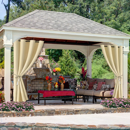 Wind-Resistant Outdoor Thermal Curtain Made to Measure · Corvella