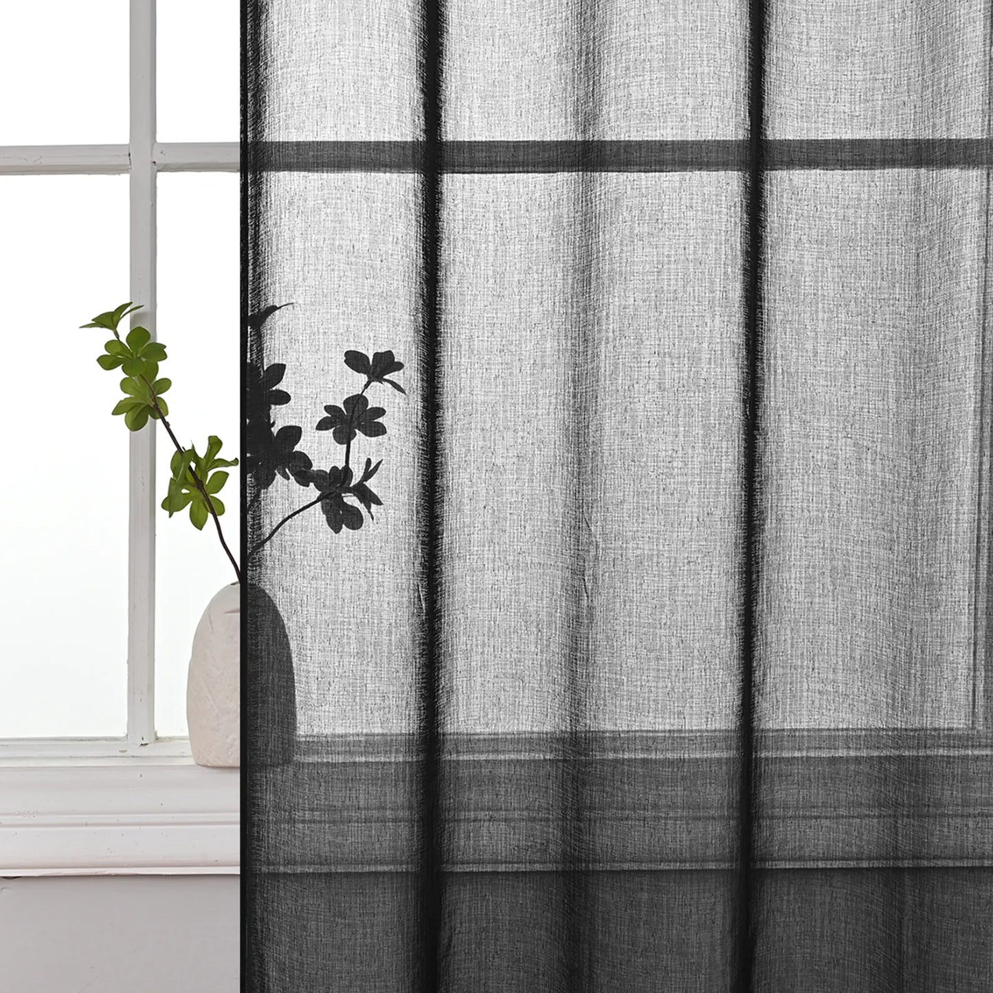 1 Panel Elegant Window Sheer Curtains