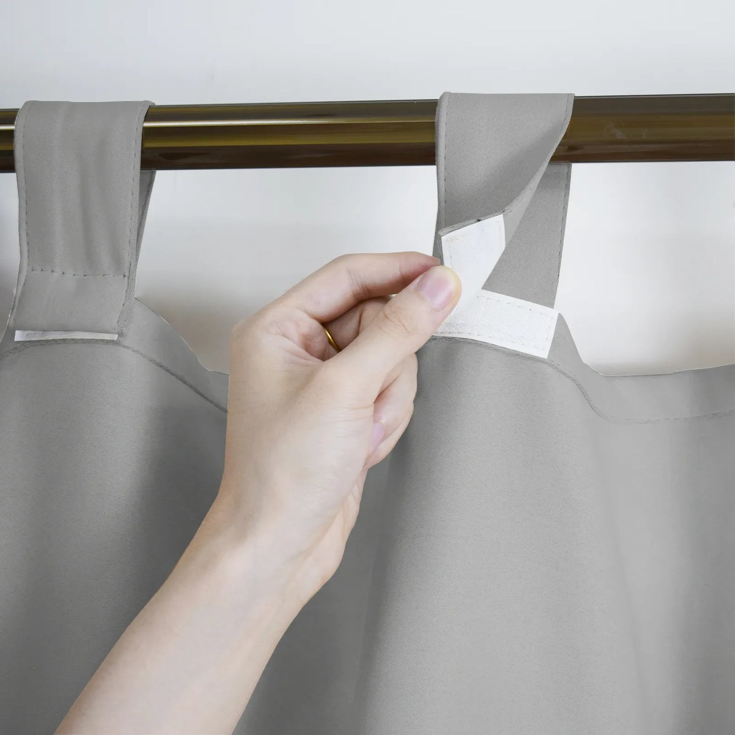 Custom-Made Outdoor Blackout Curtain with Hook-and-Loop Fastener · Dalmora