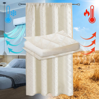 Rideau thermique matelassé léger sur mesure – Quilessa