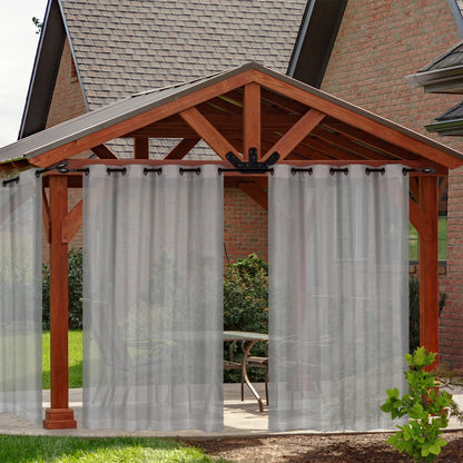 Wasserabweisende Outdoor Voile Gardine nach Maß · Larevia