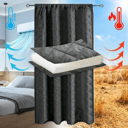 Rideau thermique matelassé léger sur mesure – Quilessa